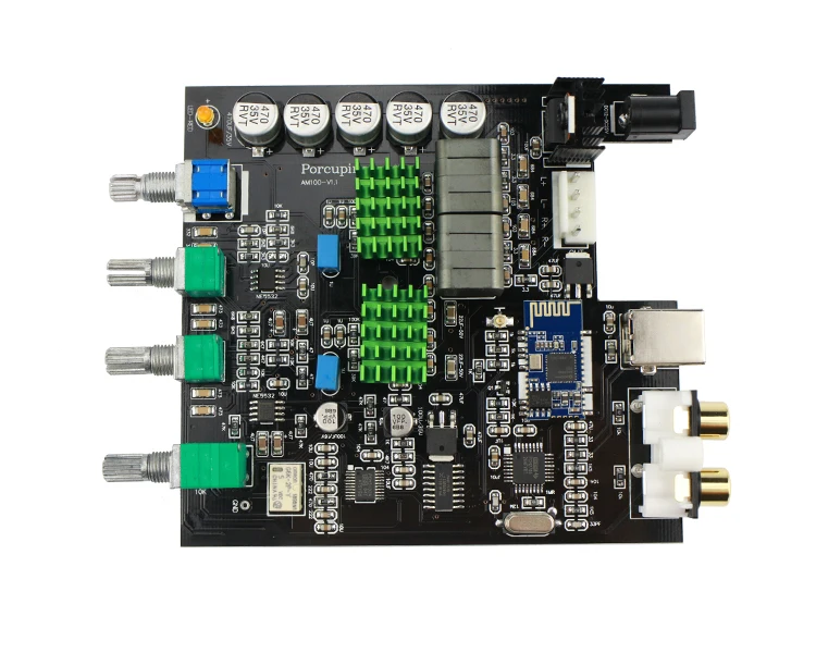 GHXAMP TPA3116 Bluetooth 5,0 цифровой усилитель мощности плата USB декодирования PCM5102A сабвуфер со звуковой картой 100 Вт* 2