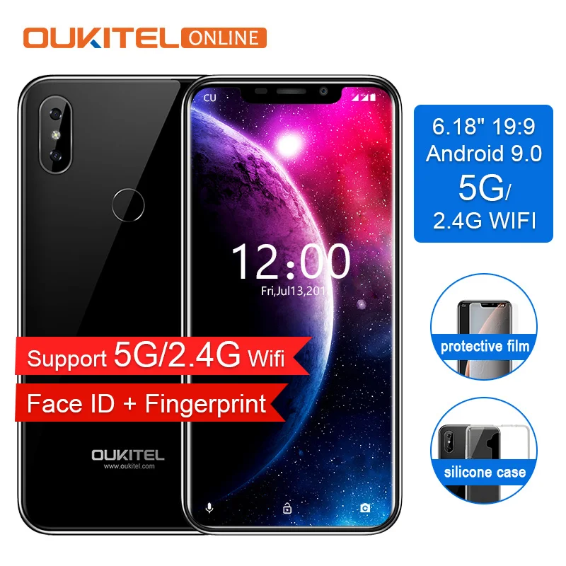 Oukitel C13 Pro 5G/2 4G WIFI Android 9 0 6 18 &quot19:9 дисплей FACE ID 2 Гб RAM 16 ROM мобильный телефон 3000 мАч