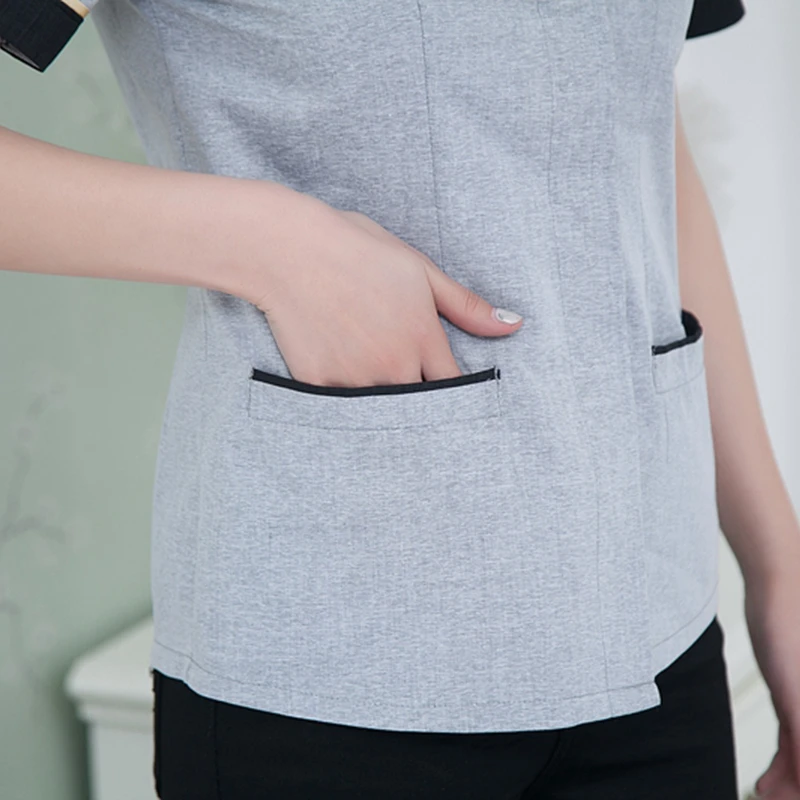 Новое поступление 2019 униформа официанта куртка для уборки в отеле с коротким