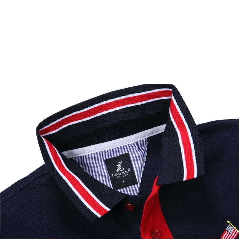 2016 Высокое качество мужской бренд Хлопка рубашки ПОЛО мужчин ретро Досуг