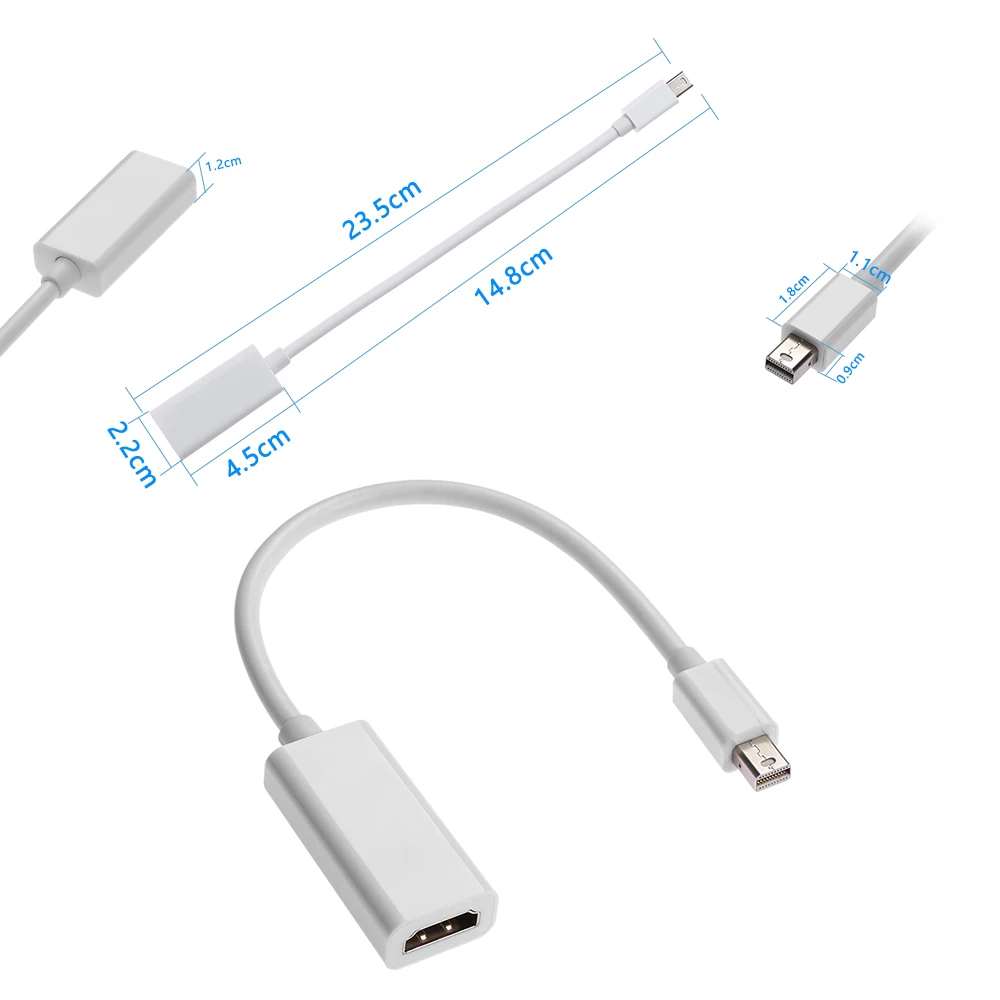 Кабель штырь гнездо прочный переходник Mini DP HDMI совместимый кабель