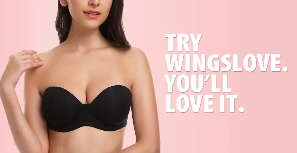WingsLove женский бюстгальтер без бретелек с полной фигурой бюстгальтер на косточках многоходовой контур размера плюс красный ковер