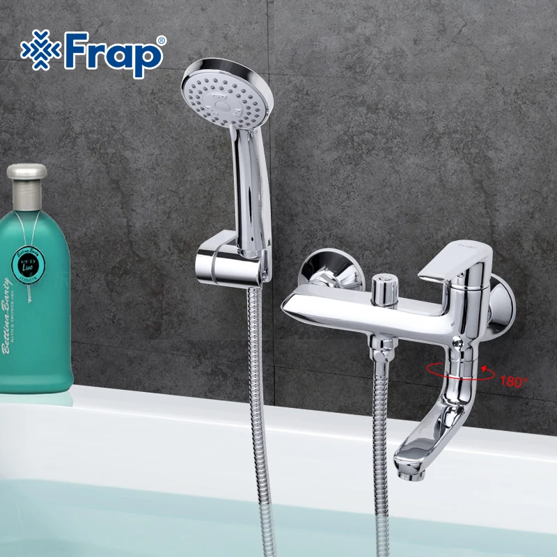 Хромированный кран Frap смеситель для холодной и горячей воды ванной комнаты душа