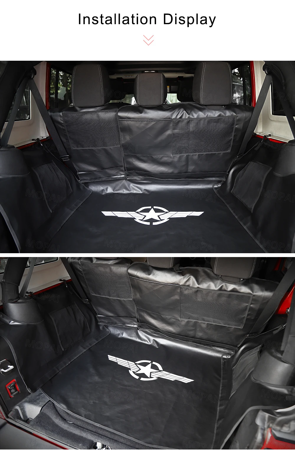 MOPAI коврик для Jeep Wrangler JK 2007 Up Автомобильный багажник для домашних животных, чехол для сиденья, гамак для Jeep JK Wrangler, аксессуары для 4 дверей