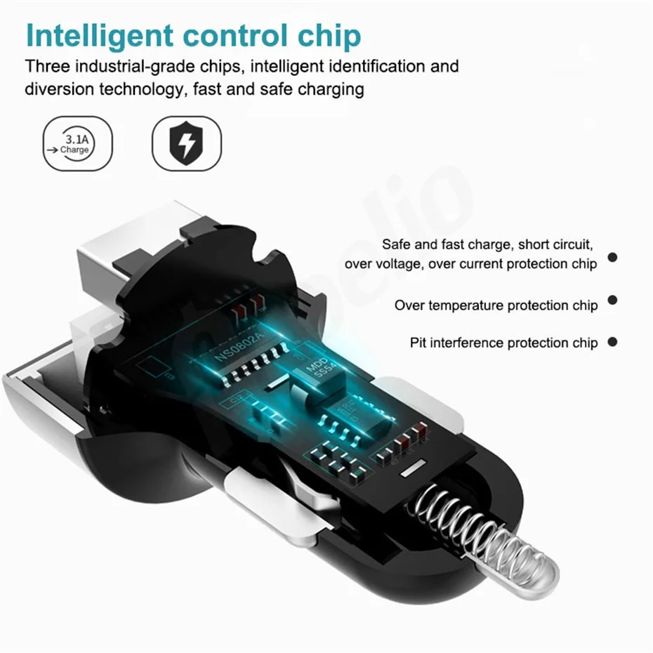Универсальный двойной USB Автомобильное зарядное устройство QC3.0 3.1A Al цифровой светодиодный дисплей напряжения вольтметр Быстрая зарядка для телефона TPMS Rospider H146