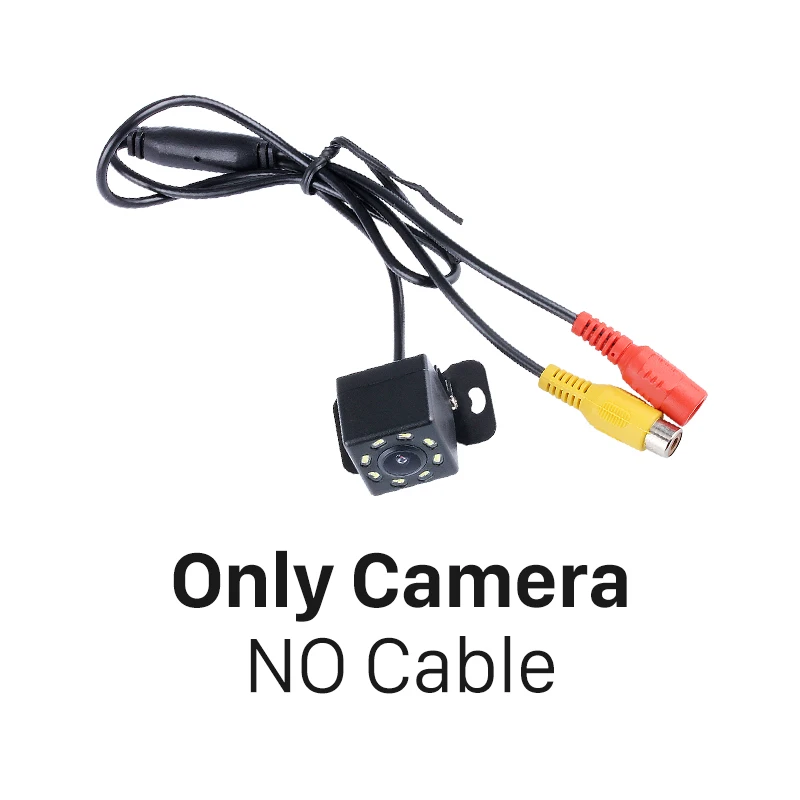 only camera Harfey 648*488 8 светодиодный дисплей, пластиковые пиксели, провод, HD, Универсальная автомобильная камера заднего вида, Обратный парковочный резервный монитор, комплект CCD CMOS - Название цвета: only camera