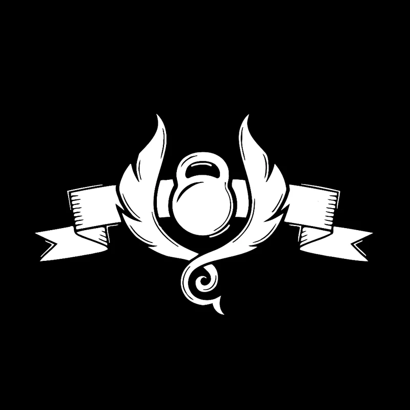 Классные гири для тренировок в спортзале автомобильные наклейки силуэт винил мотоцикла C16-0899 размером 16,5 * 9,8 см.