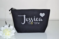 customise i do crew wedding bride bridesmaid makeup gift make up comestic vanity bags kits maid of honour pouches birthday gift