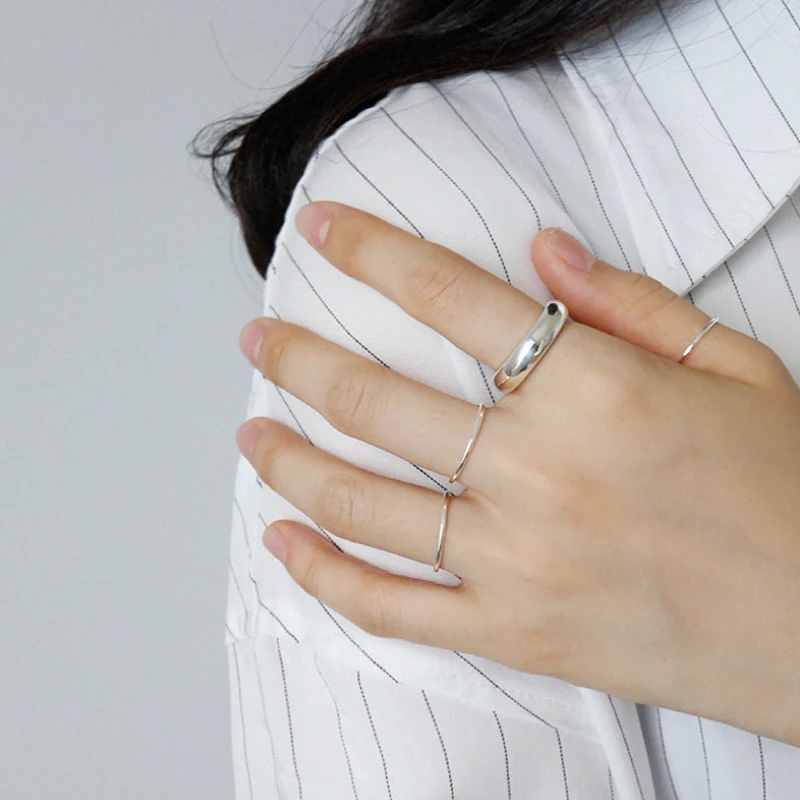 Мужское и женское кольцо из серебра пробы