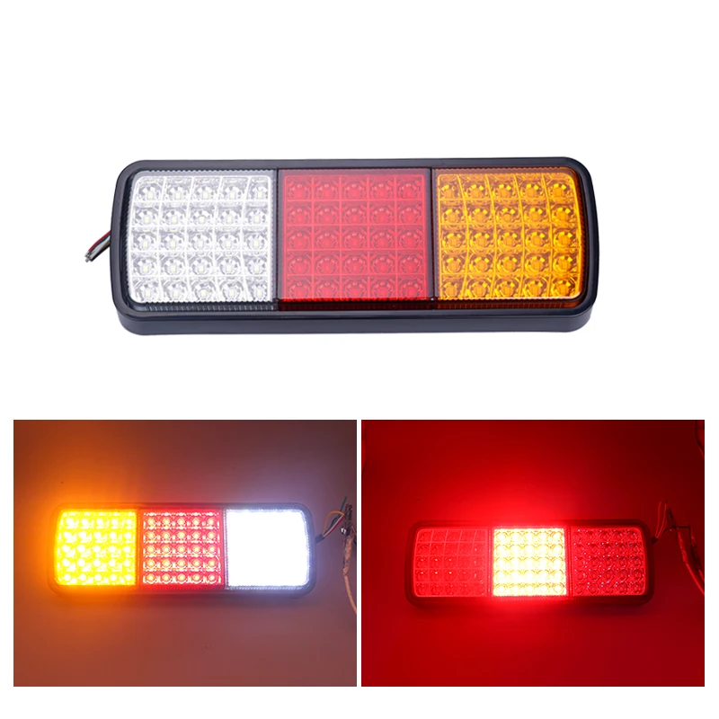 1 шт. 12 в 12LED красный квадратный поворотный стоп сигнал грузовик задние