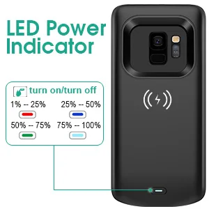 Чехол с беспроводным питанием для samsung galaxy Note 9, 5000 мА/ч, чехол с аккумулятором Qi, чехол с беспроводной зарядкой для samsung note 8, 5500 мА/ч
