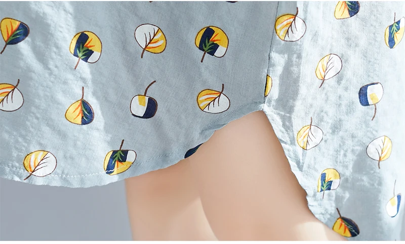 P Ammy Женская Повседневная Асимметричная Подол листья принт плюс размер Блузка 2019