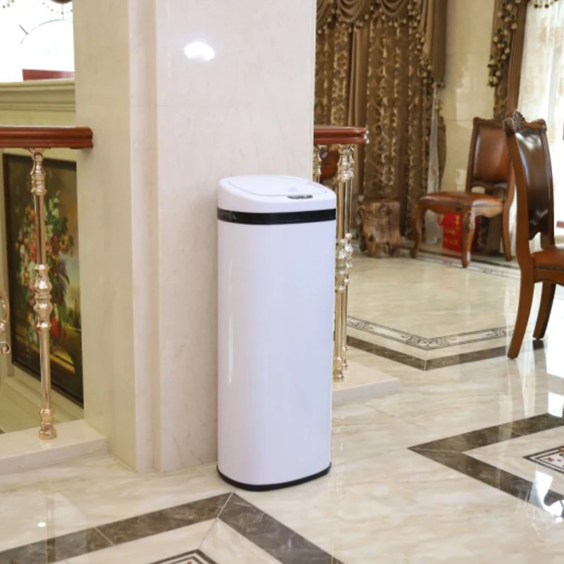 50L 401 квадратная умная мусорная корзина из нержавеющей стали для дома гостиной
