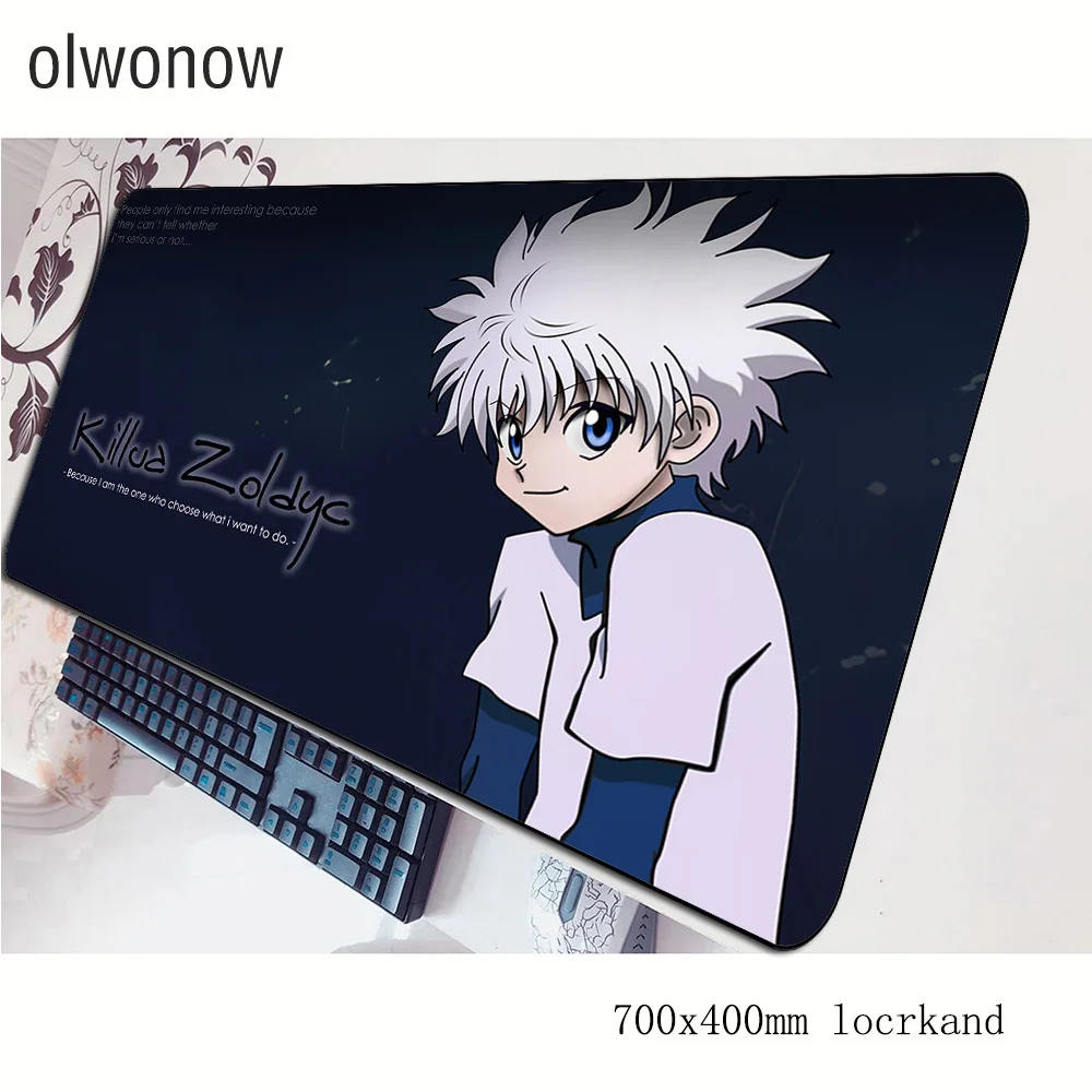 Коврик для мыши hunter x большой компьютерный коврик 70x40 см игровой популярный