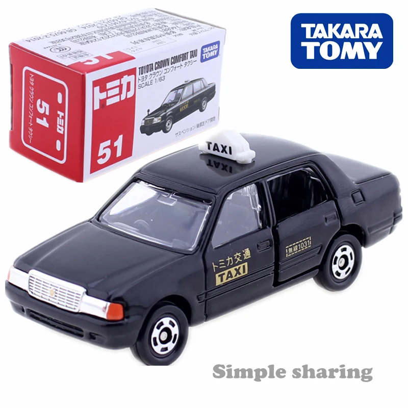 TAKARA TOMY TOMICA No.51 TOYOTA CROWN TAXI Mold 1:63 Масштаб литья под давлением миниатюрная Игрушечная