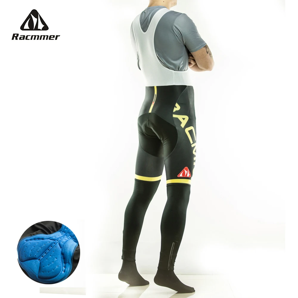 

Racmmer 2022 Men Padded Cycling Long Bicycle Bib Pants 5D Gel Pad Bike Tights Mtb Ropa Pantalon Ciclismo Invierno #BK-02
