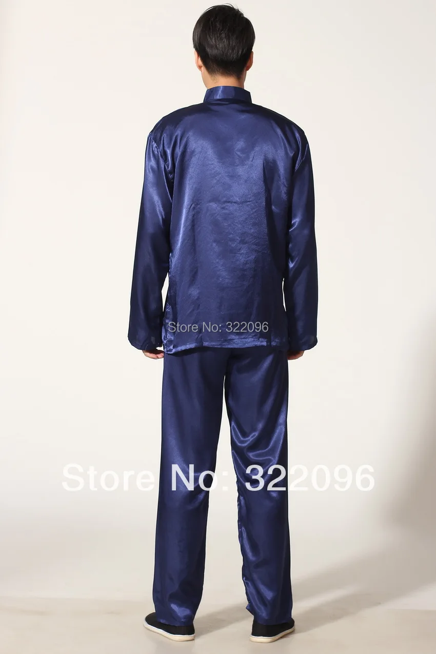 Мужской комплект одежды с вышивкой дракона из Шанхайской истории костюм кунг фу