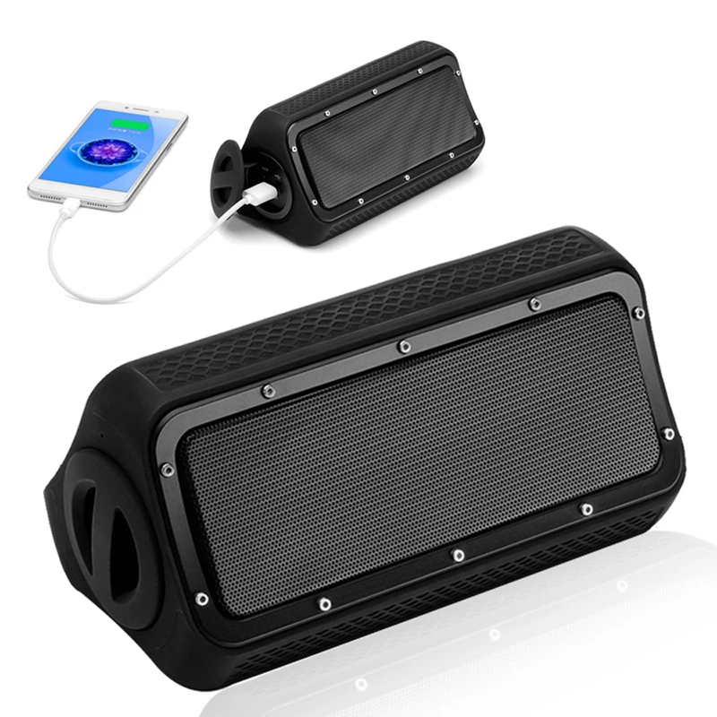Portable TWS Bluetooth Speaker Power Bank Super Bass Stereo Audio Music High Power 4600mAh 20W 3D Surround Music For PC Game TV