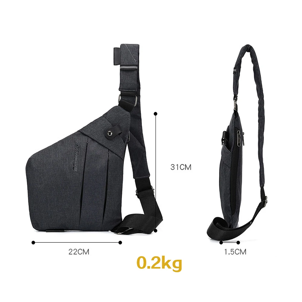 Скрытая защитная сумка с защитой от кражи Подмышечная плечевая подмышка для