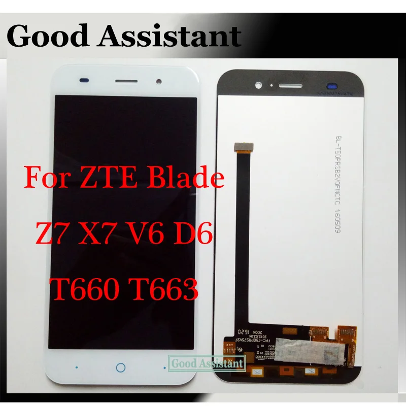 Черный/белый для ZTE Blade Z7 X7 V6 D6 T660 T663 / V7 BV070 V8 BV0800 ЖК дисплей + кодирующий