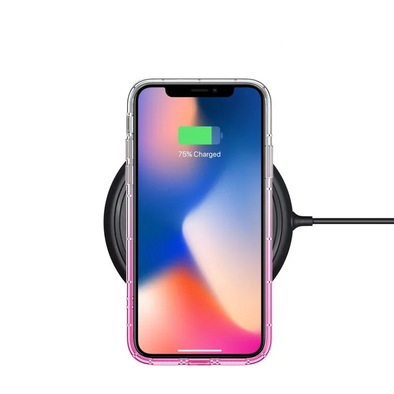 SYCASE Новый Блестящий Градиент прозрачный алмаз шаблон для iPhone 6 S 7 8 Plus X XR Xs Max чехол