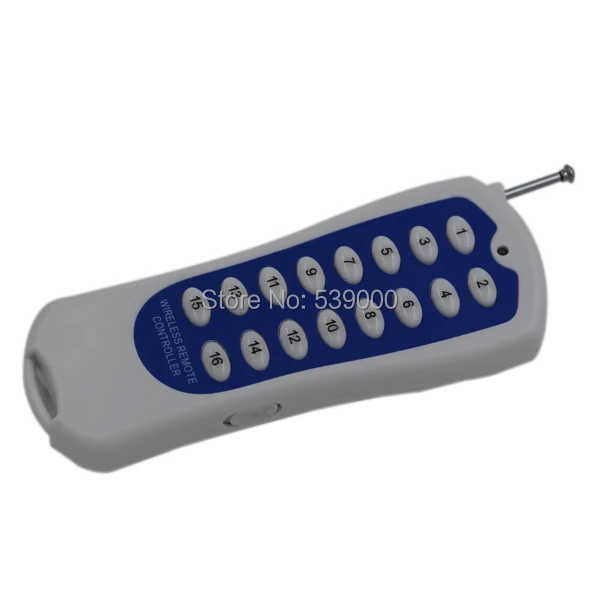 AC220V 1 CH 1CH RF беспроводной переключатель 16-канальный передатчик