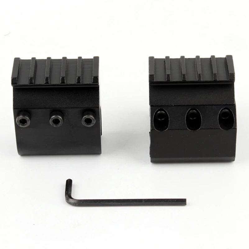 1 шт. 2 стиля Одиночная/двойная трубка для ружья Пикатинни рельсовый адаптер 20 мм