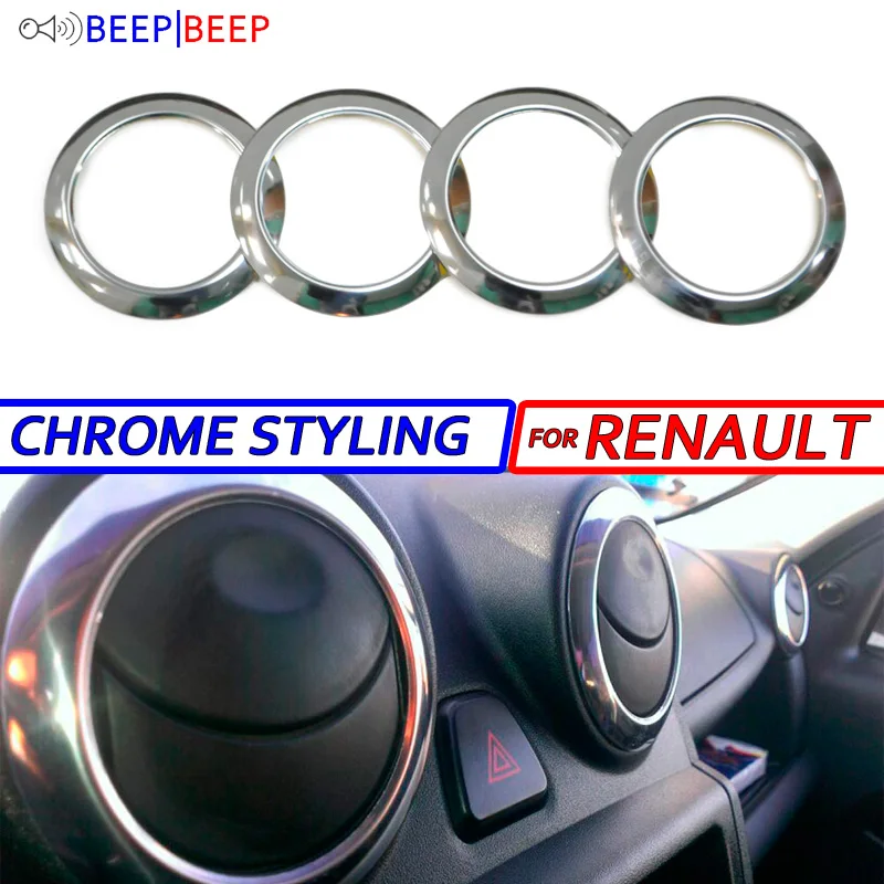 Хромированный дефлектор воздуха для Renault Duster 2010 2018 / Logan 2004 2013 Sandero 2009 Стайлинг