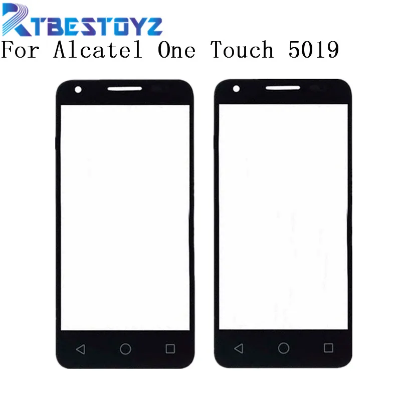 

RTBESTOYZ For Alcatel One Touch 5019 5019A 5019X 5019D Pixi 3 4.5 Front Outer Glass Lens Repair Touch Screen Outer Glass