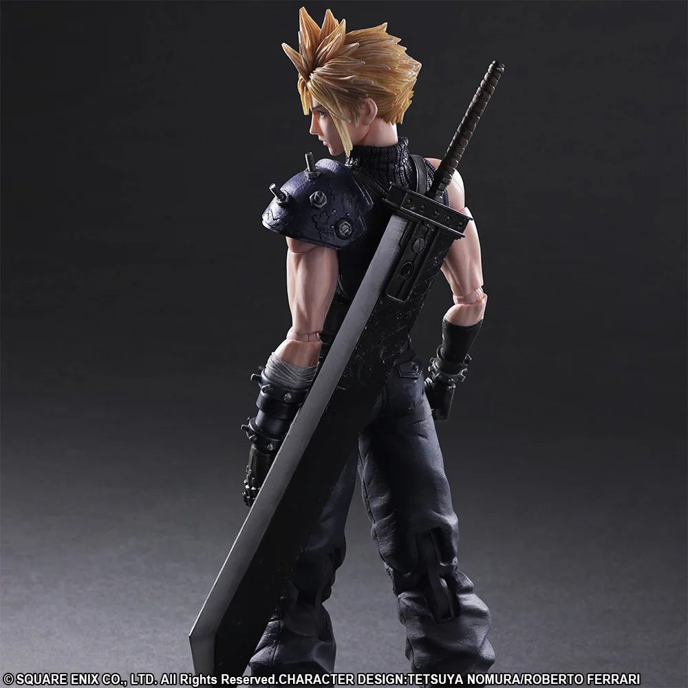 PLAY ARTS 27 см Final Fantasy VII Cloud Strife Edition 2 фигурка модель игрушки | Игрушки и хобби