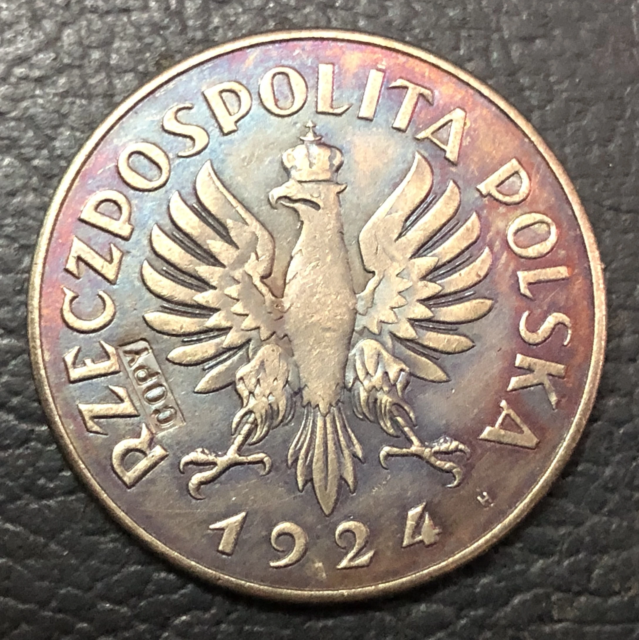 1924 Польша 2 Zlote женщина и уши|Безвалютные монеты| |
