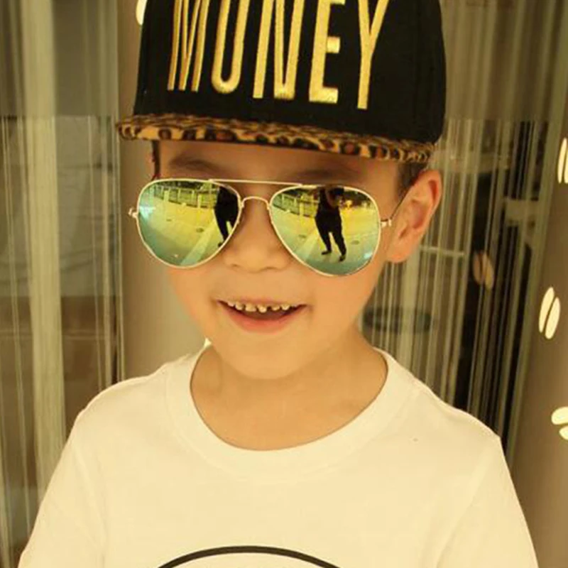 Child Pretty Goggles Girl Alloy Sunglasses Fashion Boy Classic Vintage Cute | Аксессуары для одежды
