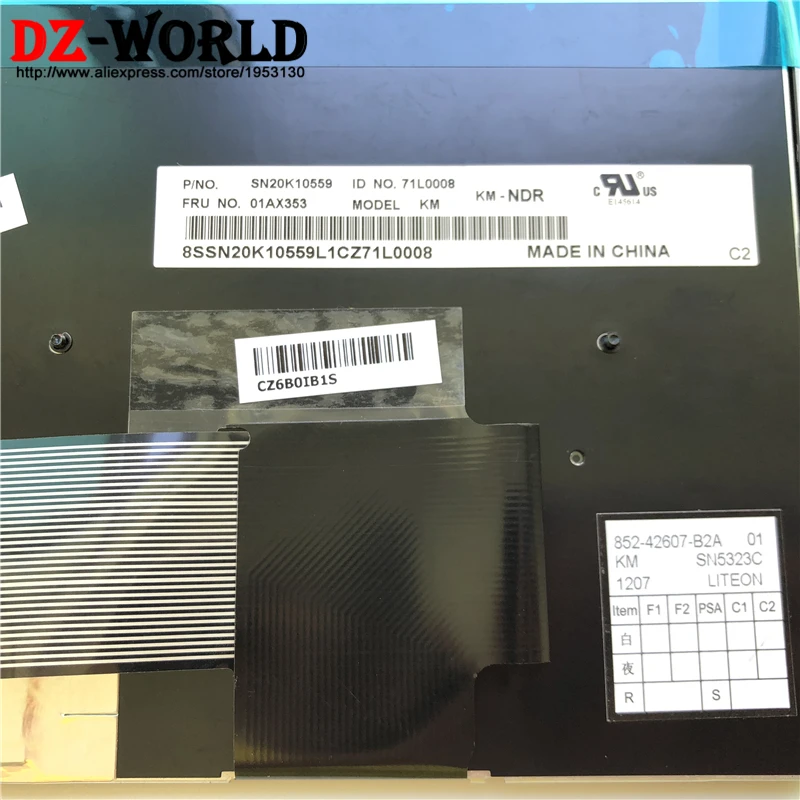 Новая/оригинальная Датская Скандинавская клавиатура для Thinkpad L540 L560 T540P W540 T550 W550S