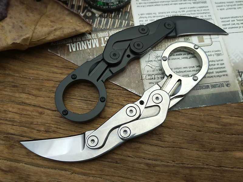 LCM66 механический karambit Скорпион коготь нож открытый кемпинг джунгли выживания битва Фиксированным Лезвием Охотничьи ножи самообороны тоже