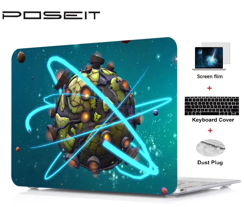 XW29 Для Apple Macbook Pro retina 12 13 15 жесткий чехол Корпус ноутбука+ крышка клавиатуры+ пленка для экрана+ пылезащитные заглушки Air 11 13 - Цвет: XW29