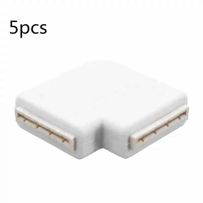 CLAITE 5X 10X Solderless L форма Быстрый Splitter 4 булавки разъем для 12 в 10 мм ширина 3528 2811 2812 5050 RGB светодиодные ленты