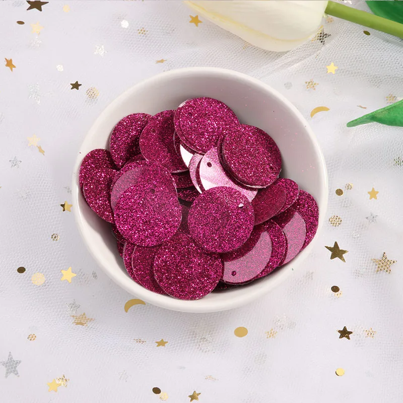 1028 Rose ISequins 90 шт./лот Размеры 20 мм блестками плоский круглый из ПВХ пайетки с блестками шить свадебное Craft одежды швейные Поставщики - Цвет: 1028 Rose