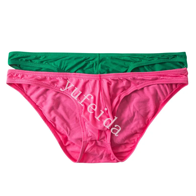 Трусы-брифы YUFEIDA мужские с низкой посадкой пикантное нижнее белье из мягкого