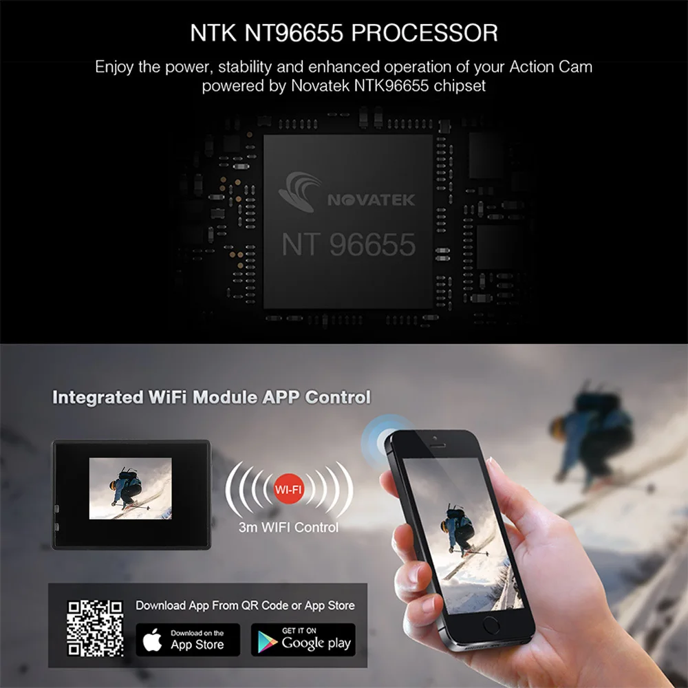 ES местная доставка: экшн камера Full HD 1080 P/30fps WiFi 1 5 дюйма LCD 170D спортивная