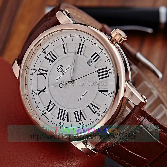 50 шт. Новое поступление механические кожаные часы Уникальный дизайн для мужчин
