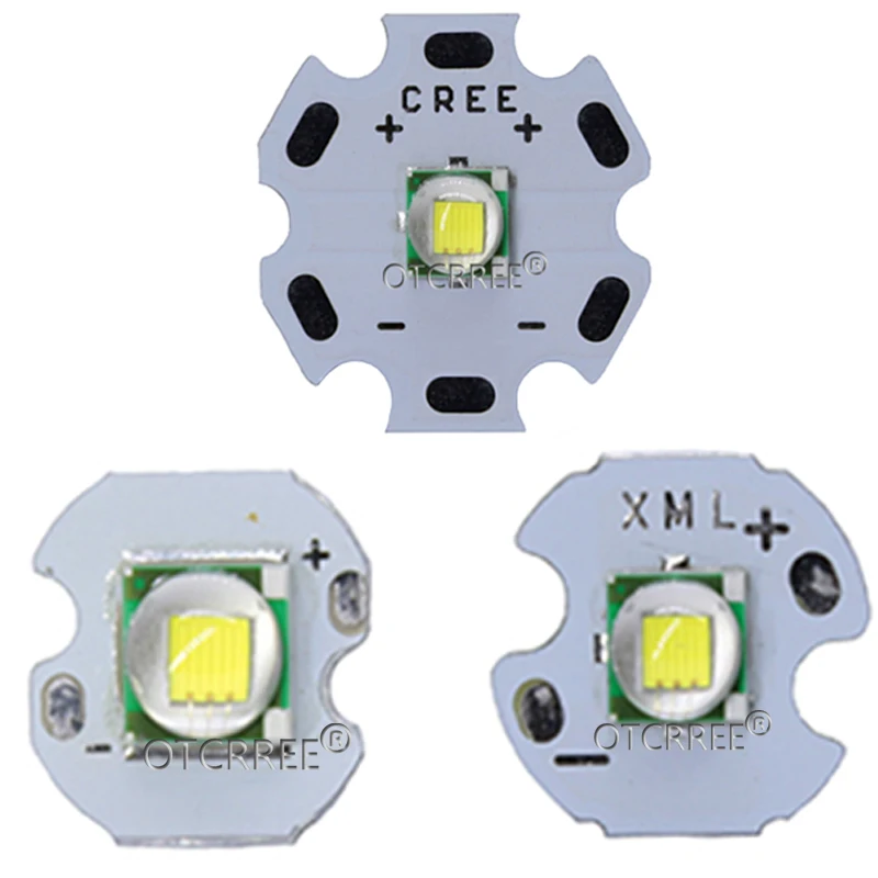 50 100 шт. CREE XML XM L T6 LED U2 10 Вт белый светодиод высокой мощности с 12 мм 14 16 20 PCB для