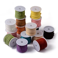25rollsbag jewelry findings stringing materials faux suede cord mixed color 3x1 5mm about 5mroll
