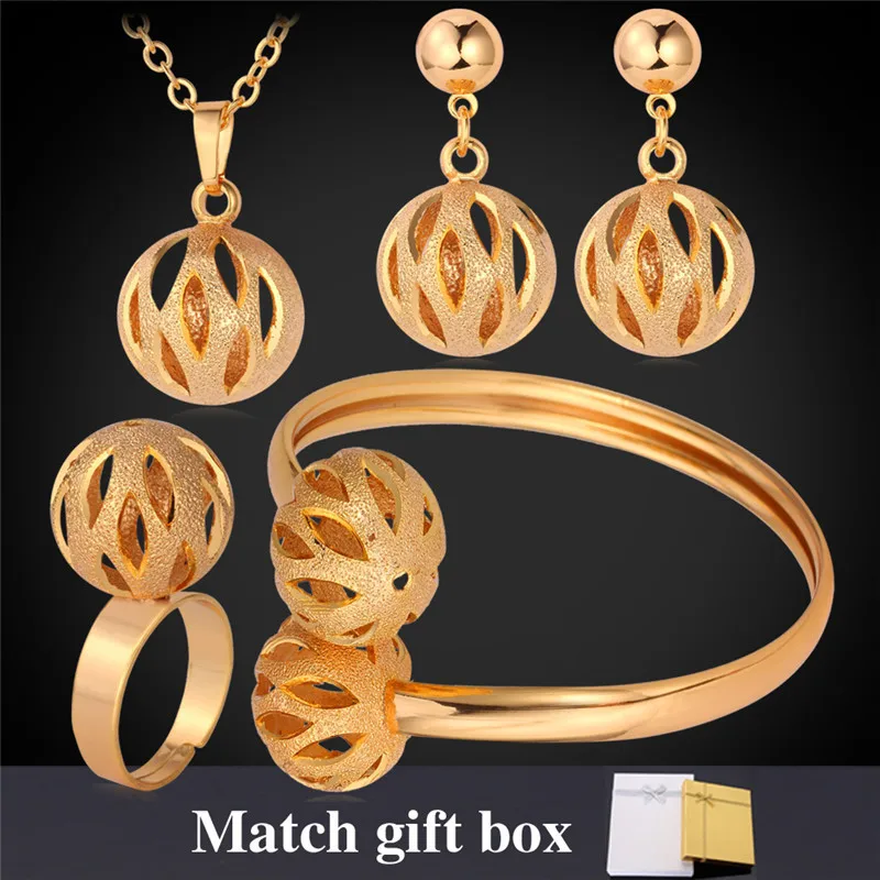 Женский Свадебный комплект из колье серёг и браслета в подарочной коробке|jewelry sets