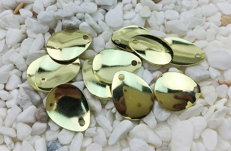30 шт.) Позолоченные лезвия colorado sequins, прецизионные полировочные приспособления для шумов, приманки, дорожные подложки, Аксессуары для рыбалки