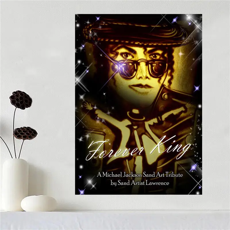 Пользовательские холст постер искусство Майкл Джексон украшение дома ткань