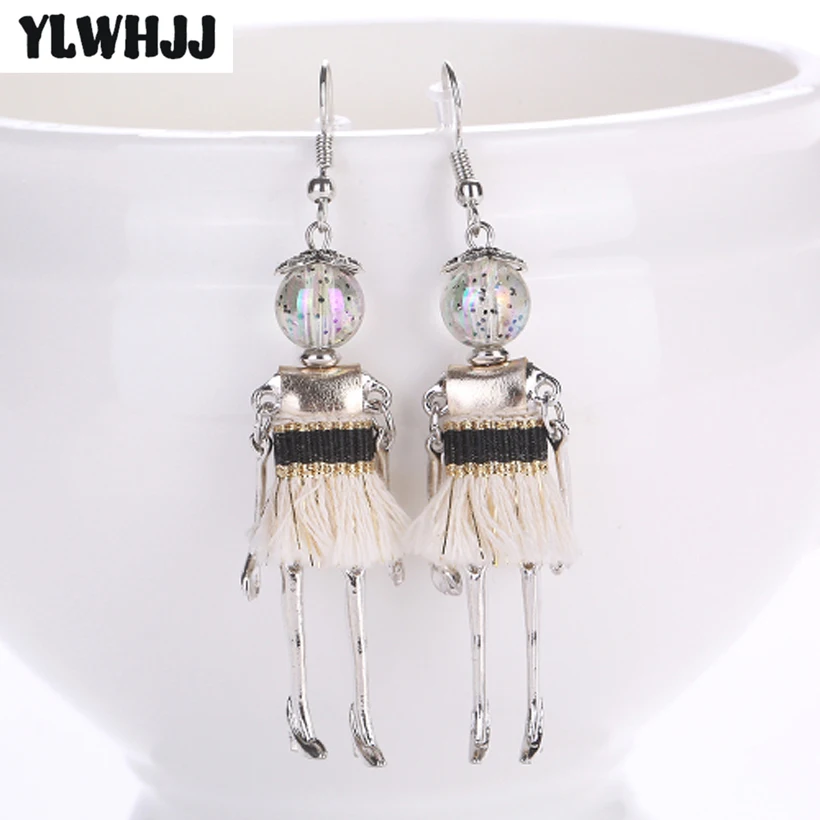 YLWHJJ новые серьги ручной работы с кисточками для девочек эффектные женщин милые