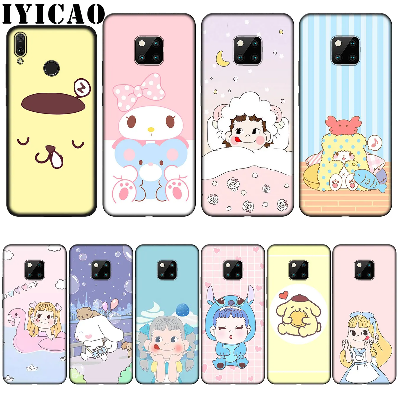 Sanrio Марка pom-Pom Purin милая девочка из мультфильма шаблон Силиконовый мягкий чехол