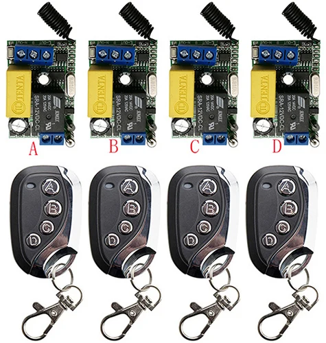 AC220V 1CH 10A RF беспроводной пульт дистанционного управления реле системы