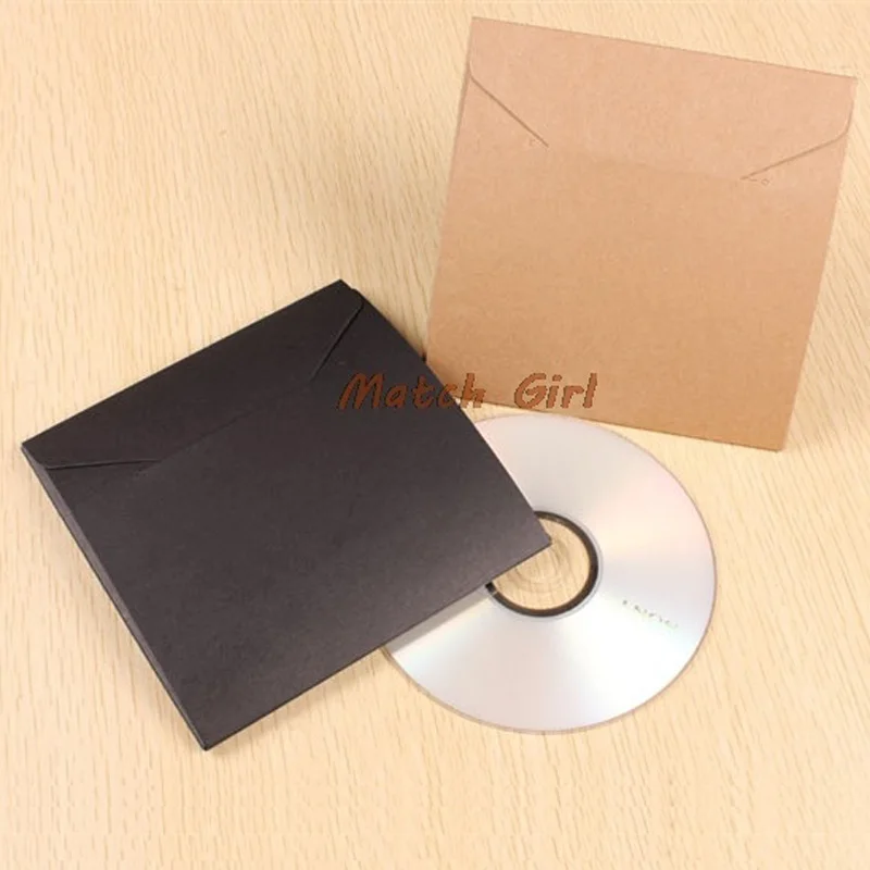 

50 шт., черные пакеты для DVD-дисков, 13 х13 см