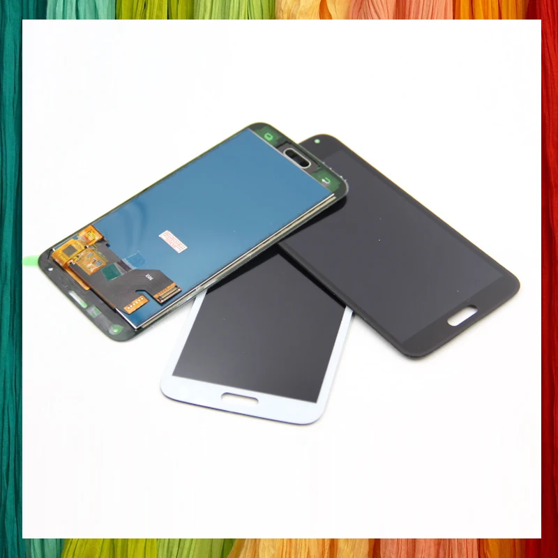 Класс AAA для Samsung Galaxy S5 G900 G900F ЖК дисплей с сенсорным экраном дигитайзер полная